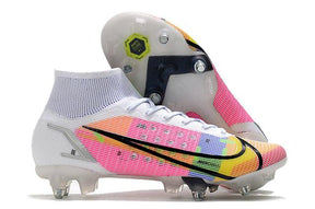 Chuteira Campo Nike Mercurial Superfly VIII Elite SG PRO Anti Clog White/Rosa - Cano Alto - DA Sports Oficial