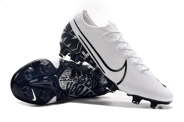 Chuteira Campo Nike Mercurial Vapor 13 Elite FG Branco e Preto - Low - DA Sports Oficial