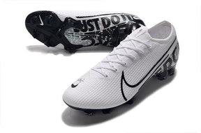 Chuteira Campo Nike Mercurial Vapor 13 Elite FG Branco e Preto - Low - DA Sports Oficial