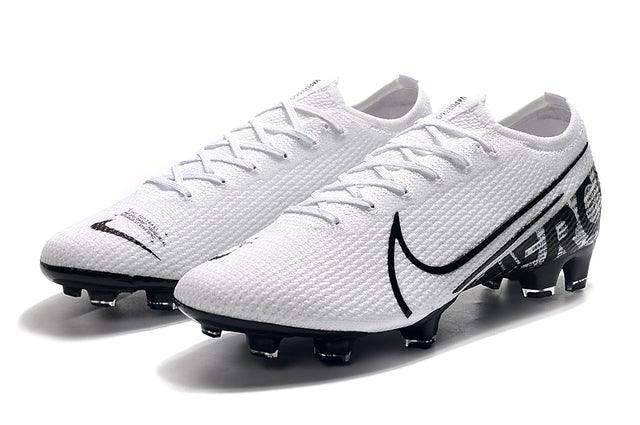 Chuteira Campo Nike Mercurial Vapor 13 Elite FG Branco e Preto - Low - DA Sports Oficial