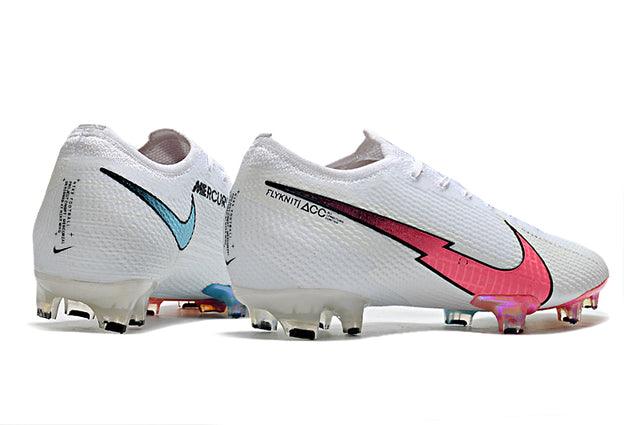Chuteira Campo Nike Mercurial Vapor 13 Elite FG Branco/Rosa - Low - DA Sports Oficial