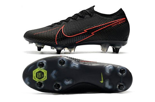 Chuteira Campo Nike Mercurial Vapor 13 Elite SG - PRO Anti Clog - Black/Red - DA Sports Oficial