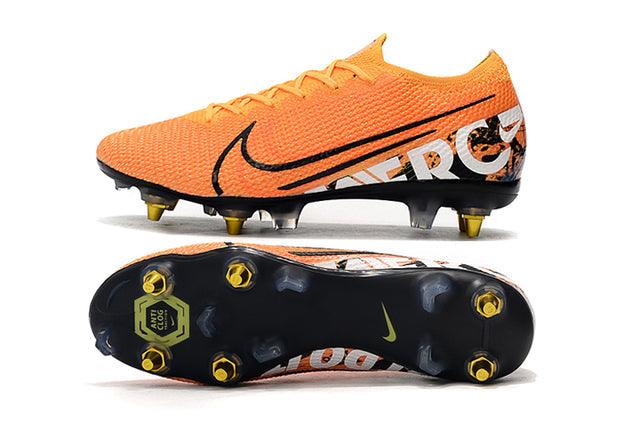 Chuteira Campo Nike Mercurial Vapor 13 Elite SG - PRO Anti Clog Orange - Low - DA Sports Oficial