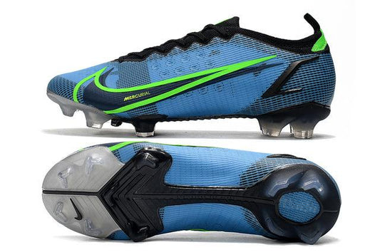 Chuteira Campo Nike Mercurial Vapor 14 Elite FG Azul/Verde - Low - DA Sports Oficial
