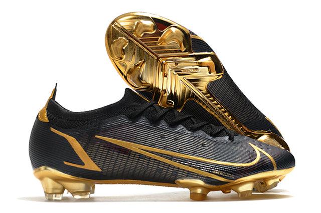 Chuteira Campo Nike Mercurial Vapor 14 Elite FG Black/Gold - Low - DA Sports Oficial