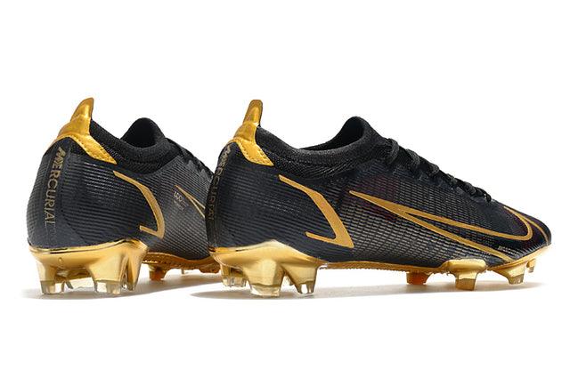 Chuteira Campo Nike Mercurial Vapor 14 Elite FG Black/Gold - Low - DA Sports Oficial