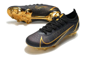 Chuteira Campo Nike Mercurial Vapor 14 Elite FG Black/Gold - Low - DA Sports Oficial