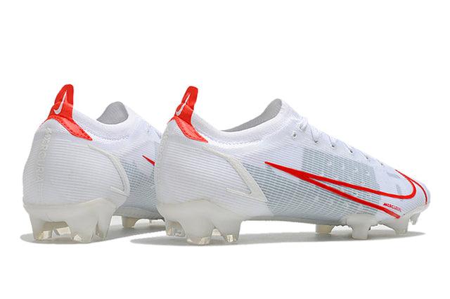 Chuteira Campo Nike Mercurial Vapor 14 Elite FG Branco e Vermelho - Low - DA Sports Oficial