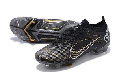 Chuteira Campo Nike Mercurial Vapor 14 Elite FG Preto e Dourado - Low - DA Sports Oficial