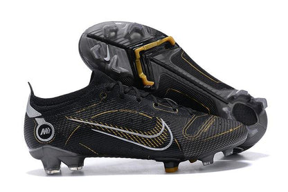 Chuteira Campo Nike Mercurial Vapor 14 Elite FG Preto e Dourado - Low - DA Sports Oficial