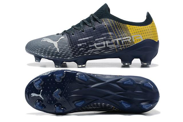 Chuteira Campo Puma Ultra FG Azul/Amarelo - DA Sports Oficial