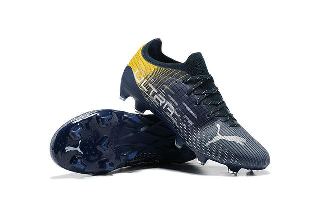 Chuteira Campo Puma Ultra FG Azul/Amarelo - DA Sports Oficial