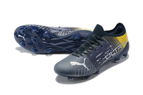 Chuteira Campo Puma Ultra FG Azul/Amarelo - DA Sports Oficial