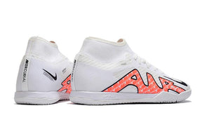 Chuteira Futsal Nike Air Zoom Superfly 9 TF - Branco/Laranja - Cano Alto - DA Sports Oficial