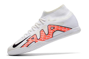 Chuteira Futsal Nike Air Zoom Superfly 9 TF - Branco/Laranja - Cano Alto - DA Sports Oficial