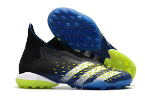 Chuteira Society Adidas Predator Freak + FG Black/Blue - Cano Alto - DA Sports Oficial