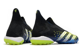 Chuteira Society Adidas Predator Freak + FG Black/Blue - Cano Alto - DA Sports Oficial