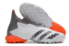 Chuteira Society Adidas Predator Freak + FG Gray/White/Orange - Cano Alto - DA Sports Oficial