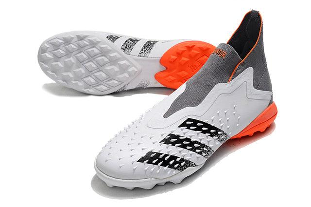Chuteira Society Adidas Predator Freak + FG Gray/White/Orange - Cano Alto - DA Sports Oficial