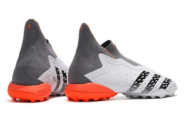 Chuteira Society Adidas Predator Freak + FG Gray/White/Orange - Cano Alto - DA Sports Oficial