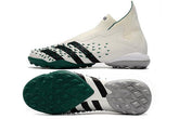 Chuteira Society Adidas Predator Freak + FG White/Green - Cano Alto - DA Sports Oficial