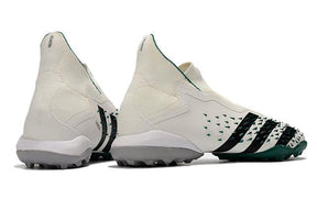 Chuteira Society Adidas Predator Freak + FG White/Green - Cano Alto - DA Sports Oficial