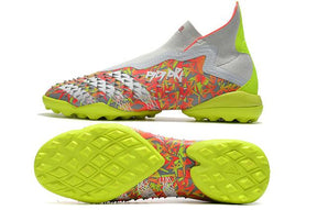 Chuteira Society Adidas Predator Freak + FG White/Orange/Green - Cano Alto - DA Sports Oficial