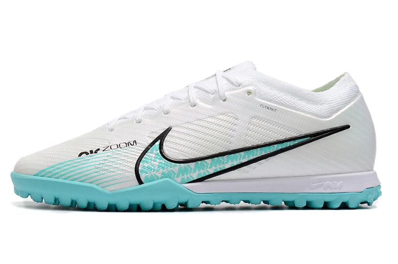 Chuteira Society Nike Air Zoom TF Branco/Azul - Low - DA Sports Oficial