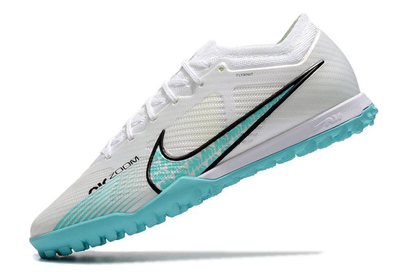 Chuteira Society Nike Air Zoom TF Branco/Azul - Low - DA Sports Oficial