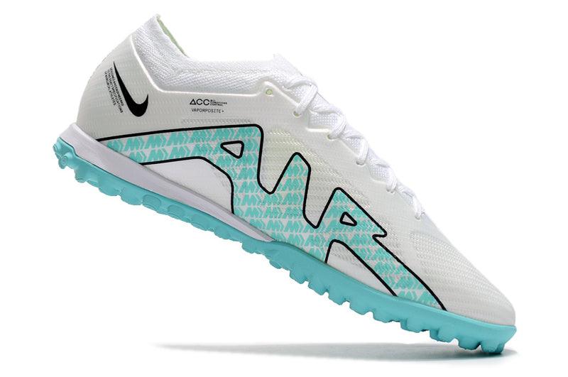 Chuteira Society Nike Air Zoom TF Branco/Azul - Low - DA Sports Oficial