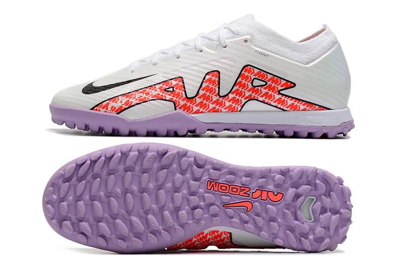 Chuteira Society Nike Air Zoom TF Branco/Roxo - Low - DA Sports Oficial
