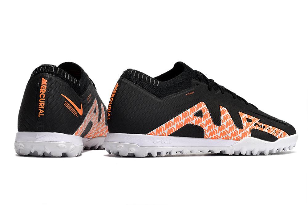 Chuteira Society Nike Air Zoom TF Preto/Laranja - Low - DA Sports Oficial