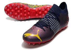 Chuteira Society Puma Future Z FG Black/Red/Orange - DA Sports Oficial