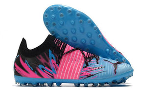 Chuteira Society Puma Future Z FG Blue/Pink - Low - DA Sports Oficial