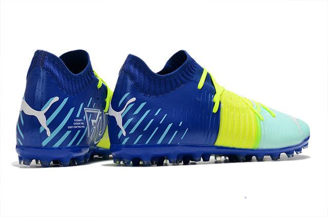 Chuteira Society Puma Future Z FG Blue/Yellow/Green - Low - DA Sports Oficial