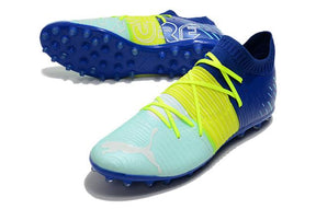 Chuteira Society Puma Future Z FG Blue/Yellow/Green - Low - DA Sports Oficial