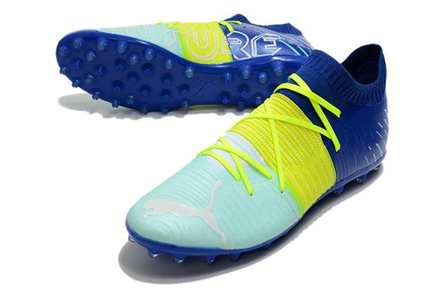 Chuteira Society Puma Future Z FG Blue/Yellow/Green - Low - DA Sports Oficial