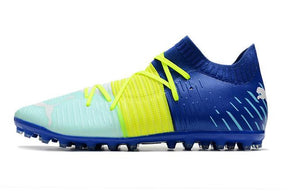 Chuteira Society Puma Future Z FG Blue/Yellow/Green - Low - DA Sports Oficial