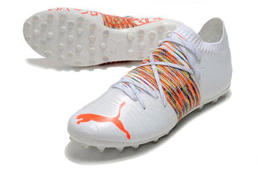 Chuteira Society Puma Future Z FG White/Orange - Low - DA Sports Oficial