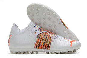 Chuteira Society Puma Future Z FG White/Orange - Low - DA Sports Oficial
