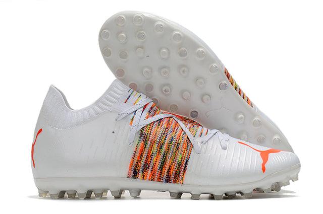 Chuteira Society Puma Future Z FG White/Orange - Low - DA Sports Oficial