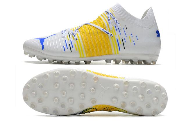 Chuteira Society Puma Future Z FG White/Yellow - DA Sports Oficial