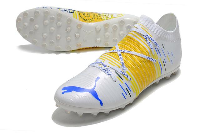 Chuteira Society Puma Future Z FG White/Yellow - DA Sports Oficial