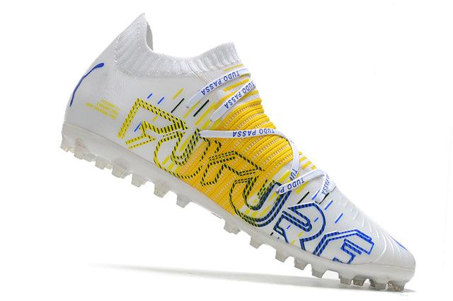Chuteira Society Puma Future Z FG White/Yellow - DA Sports Oficial