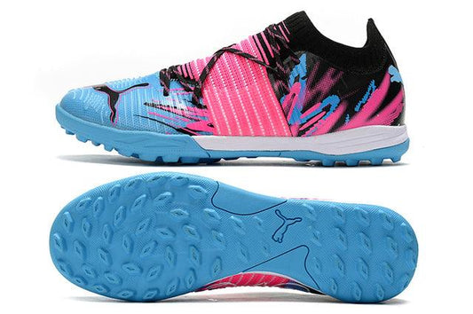 Chuteira Society Puma Future Z TF Blue/Pink - Low - DA Sports Oficial