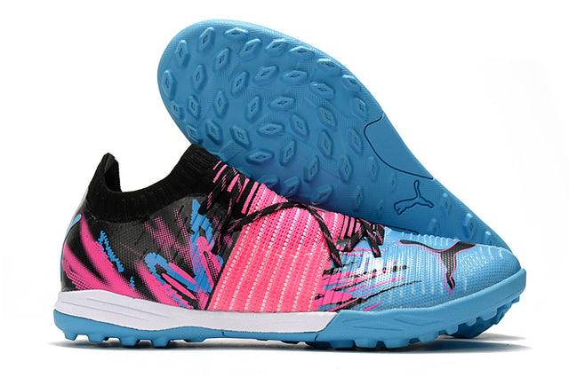 Chuteira Society Puma Future Z TF Blue/Pink - Low - DA Sports Oficial
