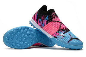 Chuteira Society Puma Future Z TF Blue/Pink - Low - DA Sports Oficial