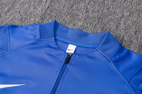 Conjunto Barcelona 21/22 Azul - Nike - Com Ziper - DA Sports Oficial