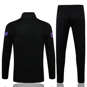 Conjunto Barcelona 21/22 Preta e Roxa - Nike - Com Fecho - DA Sports Oficial