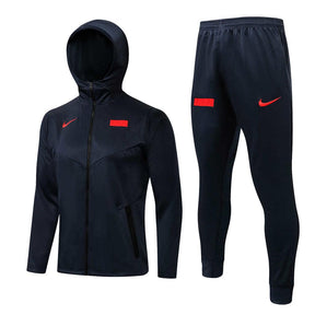 Conjunto França 21/22 Azul - Nike - Com Fecho e Capuz - DA Sports Oficial